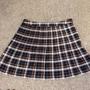 Gently Used Urban Outfitters Pleated Plaid Mini Skirt